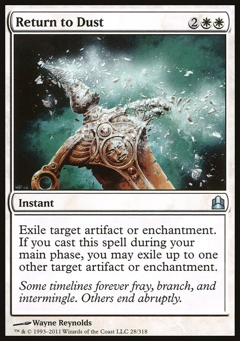 Return to Dust, Commander 2011 #28, Magic: The Gathering card
