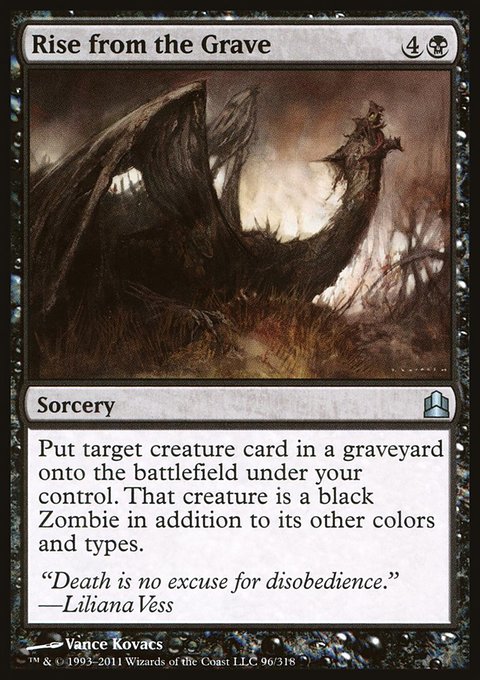 Rise from the Grave, Commander 2011 #96, Magic: The Gathering card