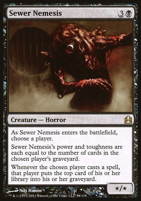 Sewer Nemesis, Commander 2011 #98, Magic: The Gathering card