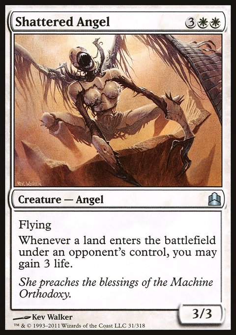 Shattered Angel, Commander 2011 #31, Magic: The Gathering card