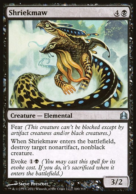 Shriekmaw, Commander 2011 #100, Magic: The Gathering card