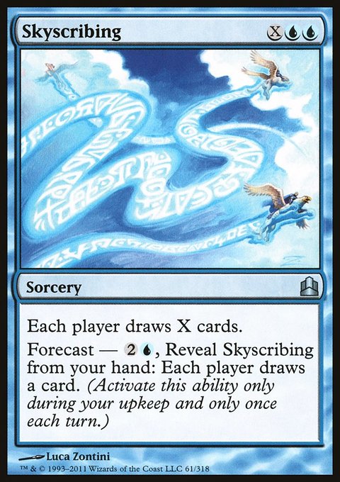 Skyscribing, Commander 2011 #61, Magic: The Gathering card
