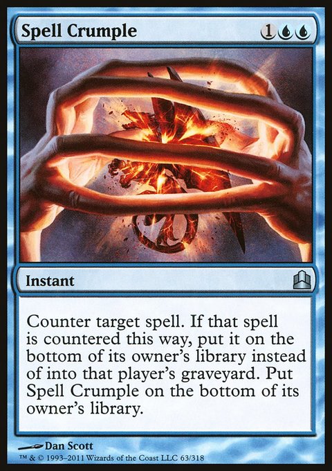 Spell Crumple, Commander 2011 #63, Magic: The Gathering card