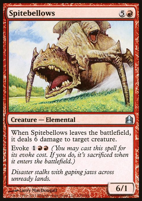Spitebellows, Commander 2011 #135, Magic: The Gathering card