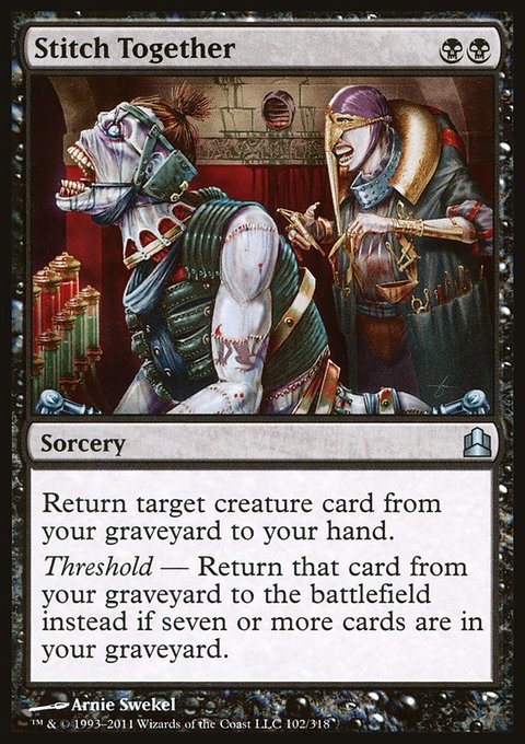 Stitch Together, Commander 2011 #102, Magic: The Gathering card