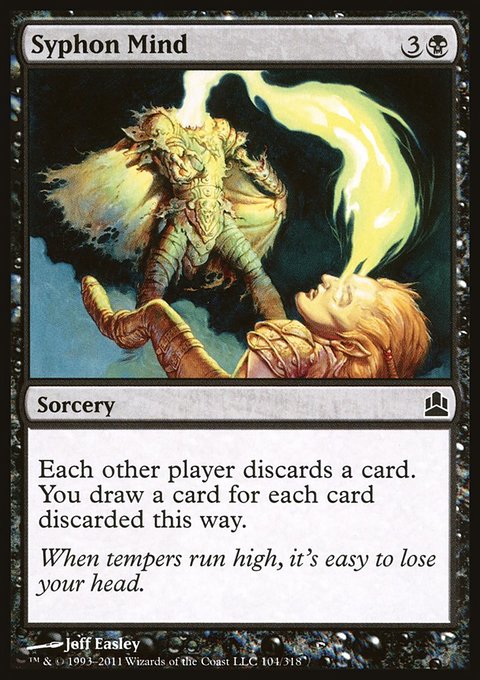 Syphon Mind, Commander 2011 #104, Magic: The Gathering card