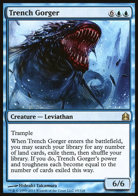Trench Gorger, Commander 2011 #65, Magic: The Gathering card