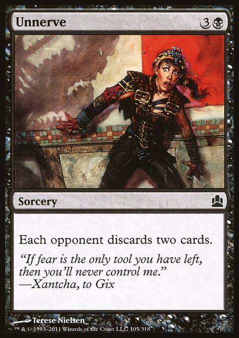 Unnerve, Commander 2011 #105, Magic: The Gathering card