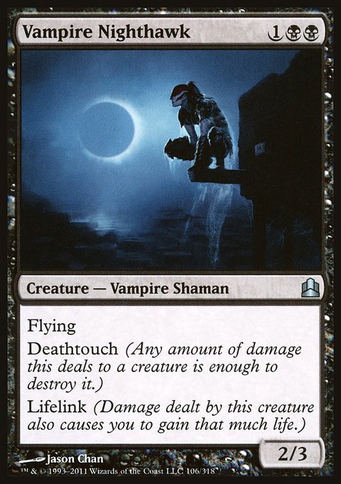 Vampire Nighthawk, Commander 2011 #106, Magic: The Gathering card