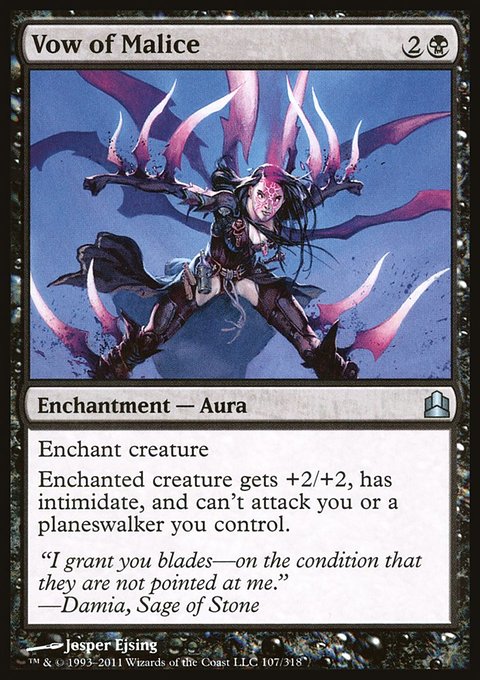 Vow of Malice, Commander 2011 #107, Magic: The Gathering card