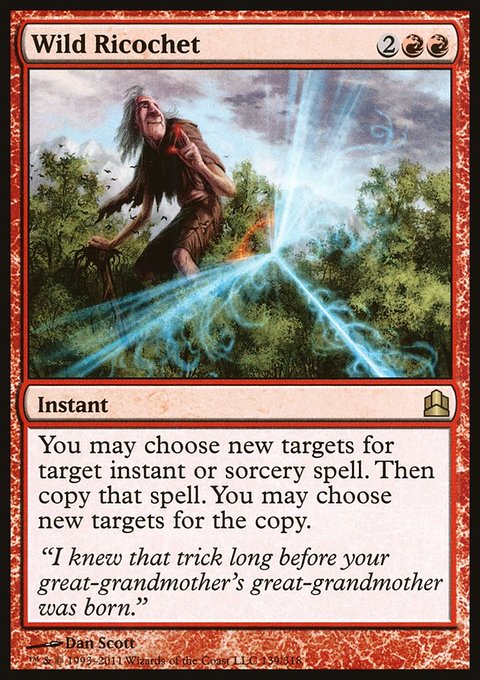 Wild Ricochet, Commander 2011 #139, Magic: The Gathering card