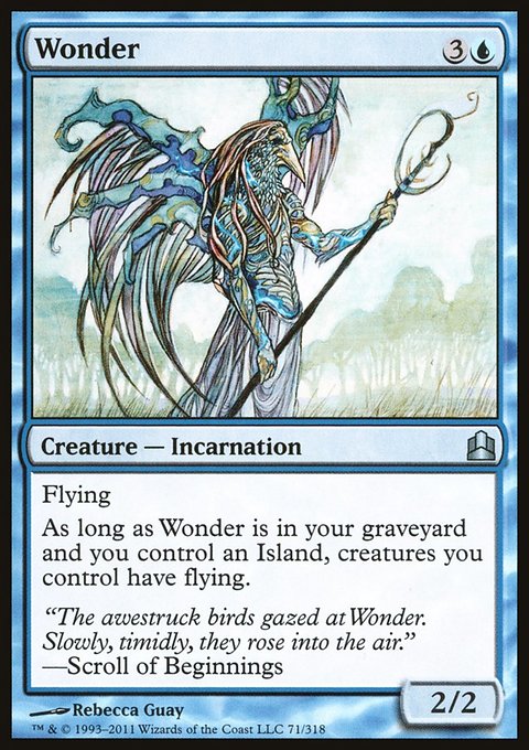 Wonder, Commander 2011 #71, Magic: The Gathering card