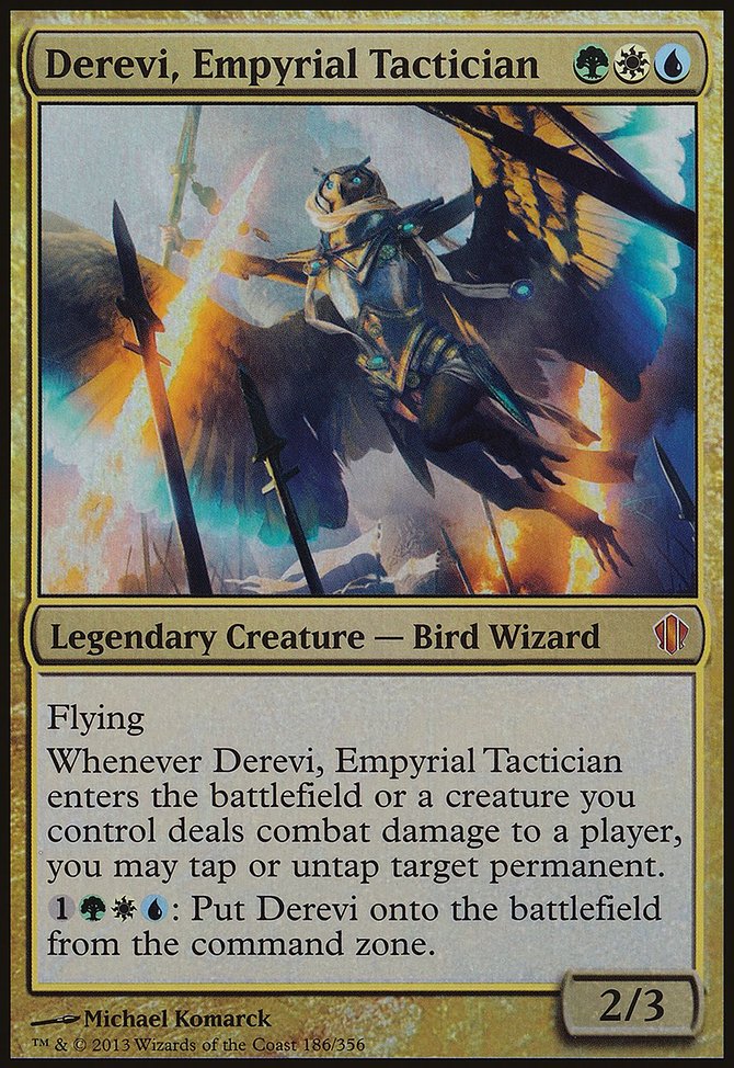 Derevi, Empyrial Tactician, Commander 2013 Oversized #186, Magic: The Gathering card