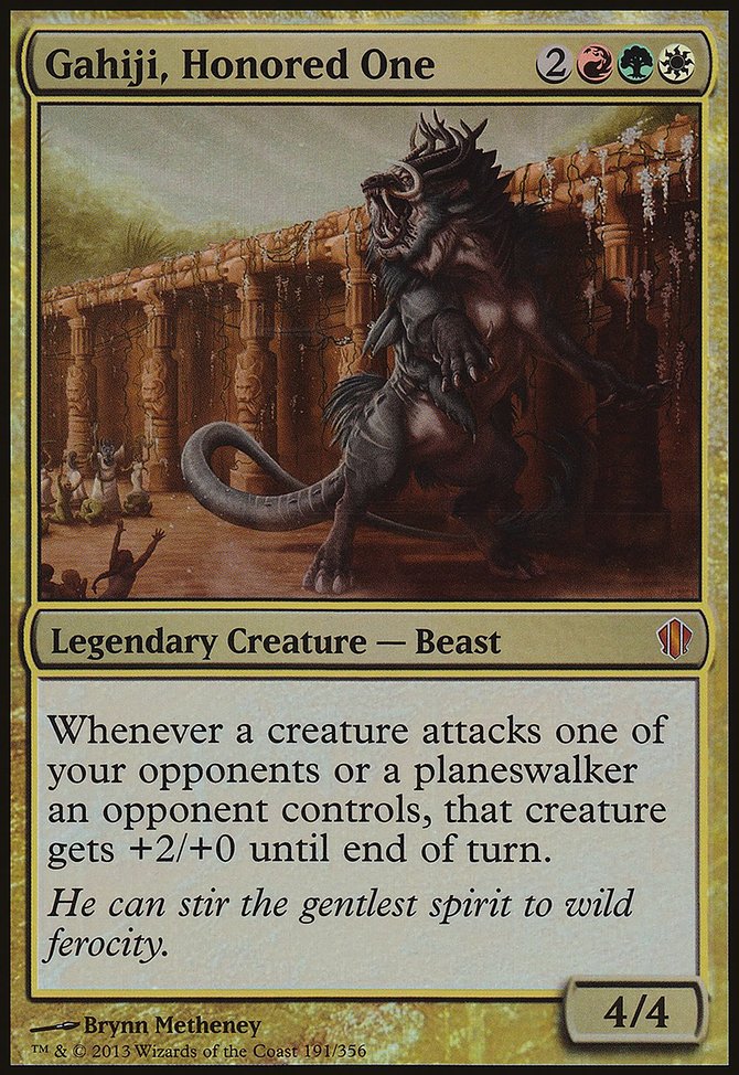 Gahiji, Honored One, Commander 2013 Oversized #191, Magic: The Gathering card