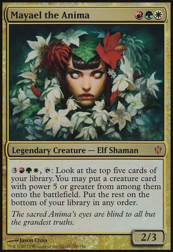 Mayael the Anima, Commander 2013 Oversized #199, Magic: The Gathering card