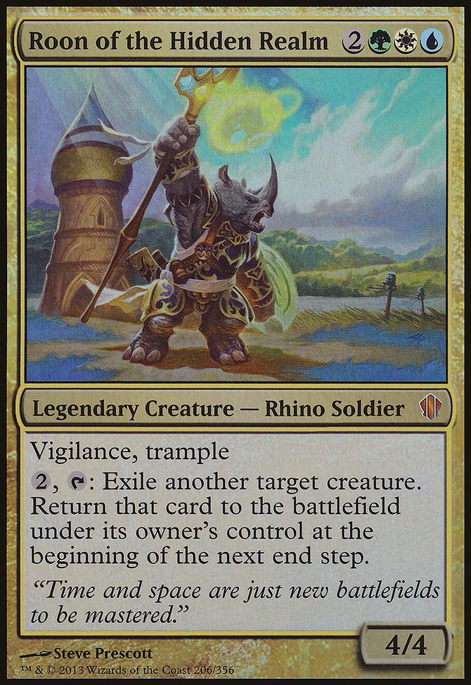 Roon of the Hidden Realm, Commander 2013 Oversized #206, Magic: The Gathering card