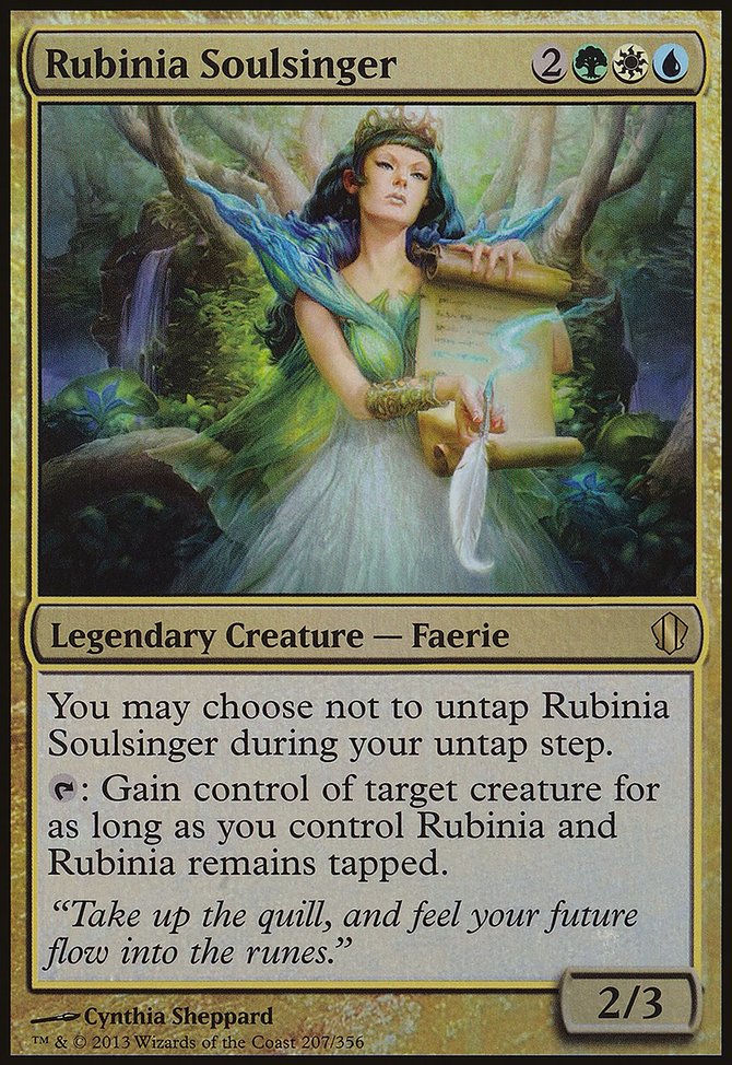 Rubinia Soulsinger, Commander 2013 Oversized #207, Magic: The Gathering card