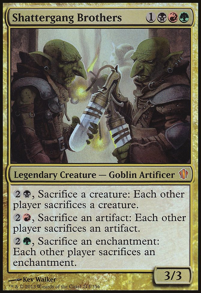 Shattergang Brothers, Commander 2013 Oversized #213, Magic: The Gathering card