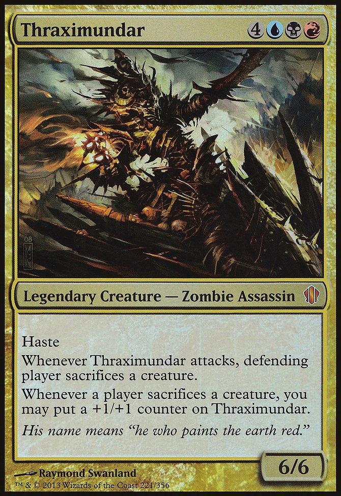 Thraximundar, Commander 2013 Oversized #221, Magic: The Gathering card