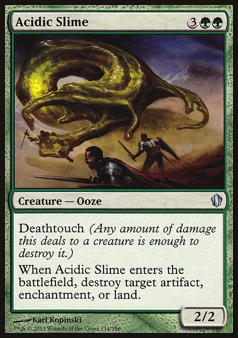 Acidic Slime, Commander 2013 #134, Magic: The Gathering card