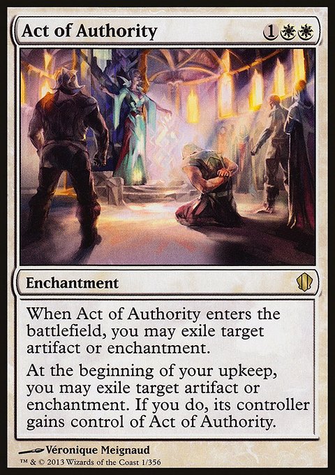 Act of Authority, Commander 2013 #1, Magic: The Gathering card