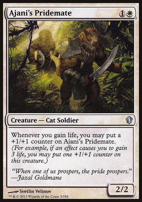 Ajani's Pridemate, Commander 2013 #3, Magic: The Gathering card