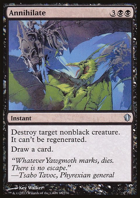 Annihilate, Commander 2013 #68, Magic: The Gathering card