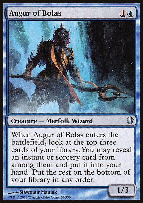 Augur of Bolas, Commander 2013 #30, Magic: The Gathering card