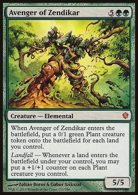 Avenger of Zendikar, Commander 2013 #135, Magic: The Gathering card