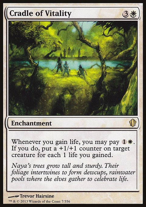 Cradle of Vitality, Commander 2013 #7, Magic: The Gathering card