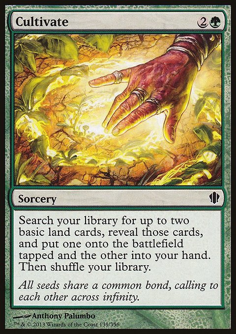 Cultivate, Commander 2013 #139, Magic: The Gathering card