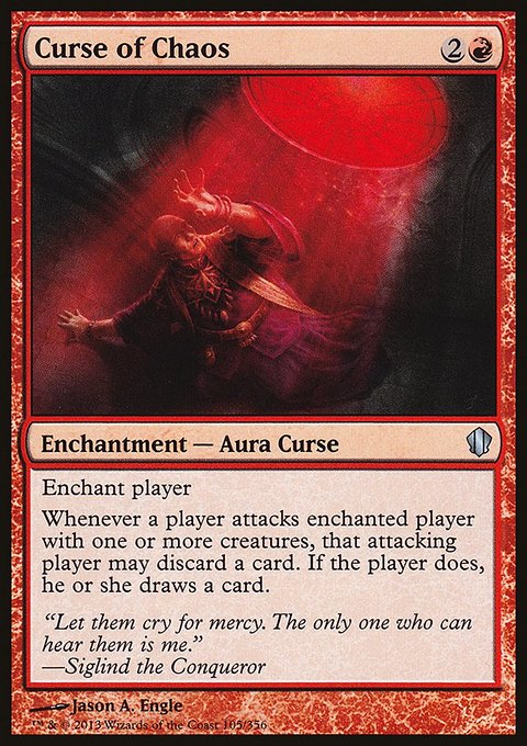 Curse of Chaos, Commander 2013 #105, Magic: The Gathering card