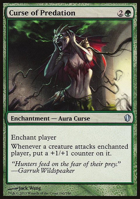 Curse of Predation, Commander 2013 #140, Magic: The Gathering card