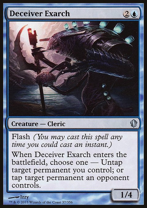 Deceiver Exarch, Commander 2013 #37, Magic: The Gathering card