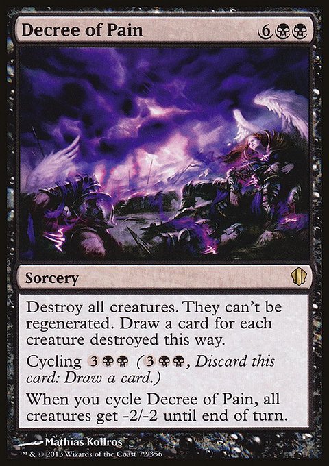 Decree of Pain, Commander 2013 #72, Magic: The Gathering card