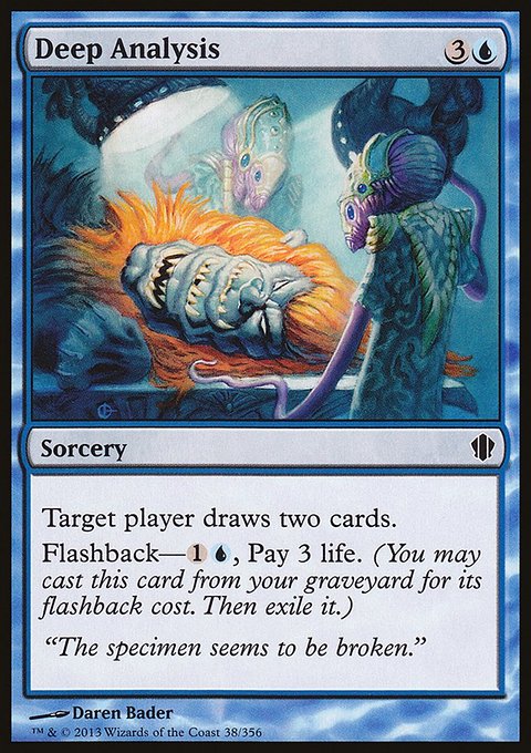 Deep Analysis, Commander 2013 #38, Magic: The Gathering card