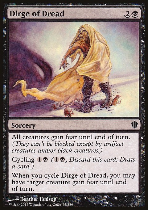 Dirge of Dread, Commander 2013 #73, Magic: The Gathering card
