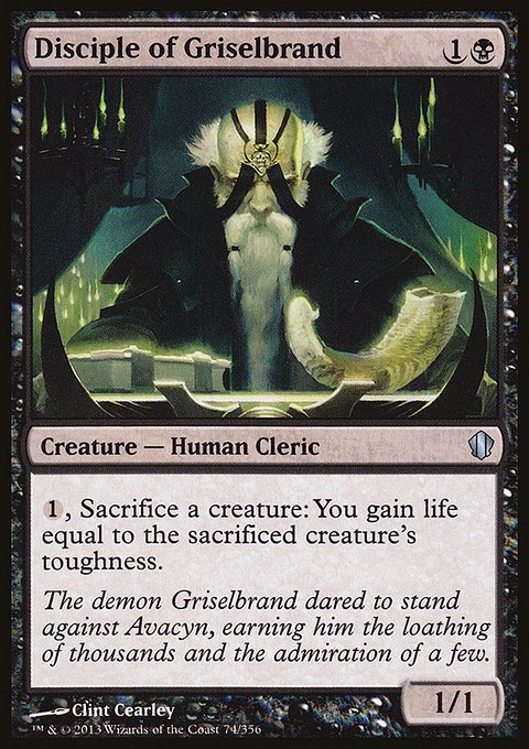 Disciple of Griselbrand, Commander 2013 #74, Magic: The Gathering card