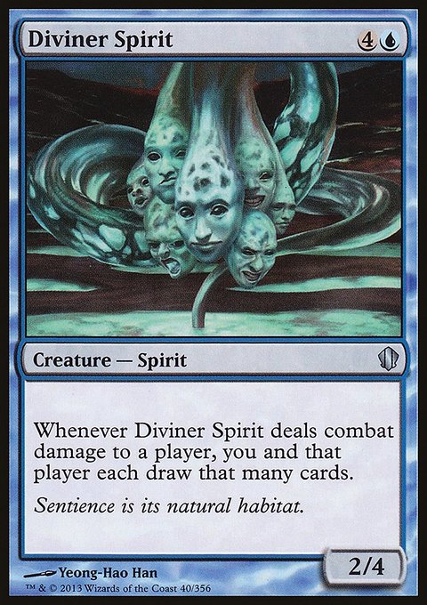Diviner Spirit, Commander 2013 #40, Magic: The Gathering card