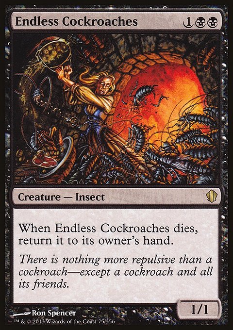 Endless Cockroaches, Commander 2013 #75, Magic: The Gathering card