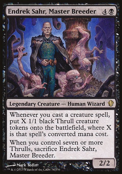 Endrek Sahr, Master Breeder, Commander 2013 #76, Magic: The Gathering card