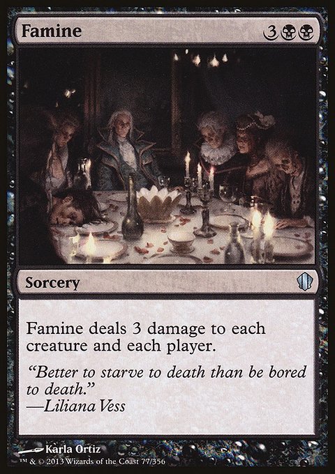 Famine, Commander 2013 #77, Magic: The Gathering card