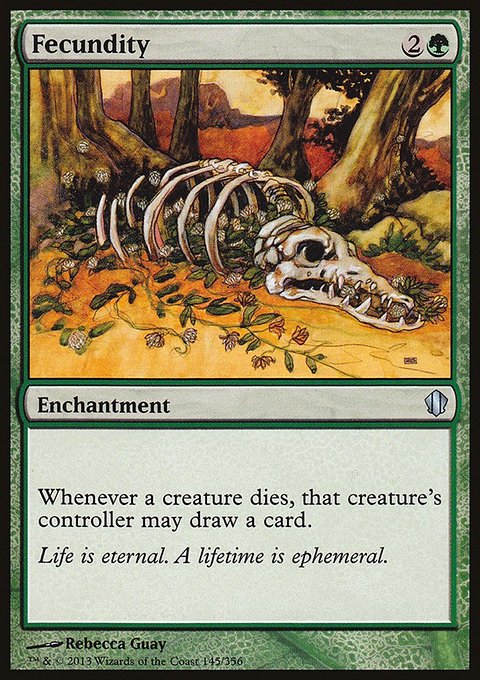 Fecundity, Commander 2013 #145, Magic: The Gathering card