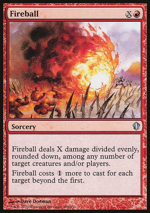 Fireball, Commander 2013 #106, Magic: The Gathering card