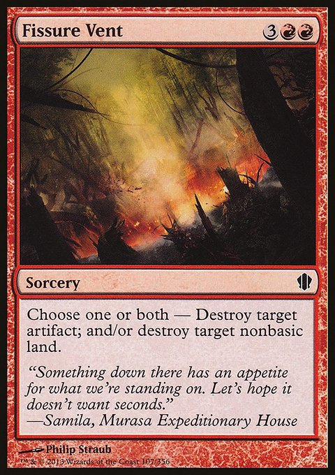 Fissure Vent, Commander 2013 #107, Magic: The Gathering card
