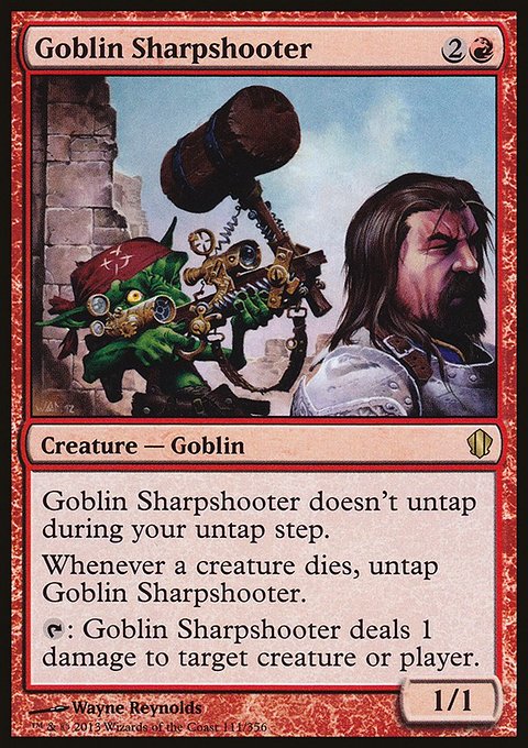 Goblin Sharpshooter, Commander 2013 #111, Magic: The Gathering card