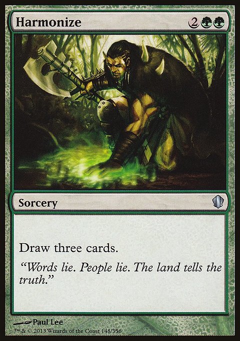 Harmonize, Commander 2013 #148, Magic: The Gathering card