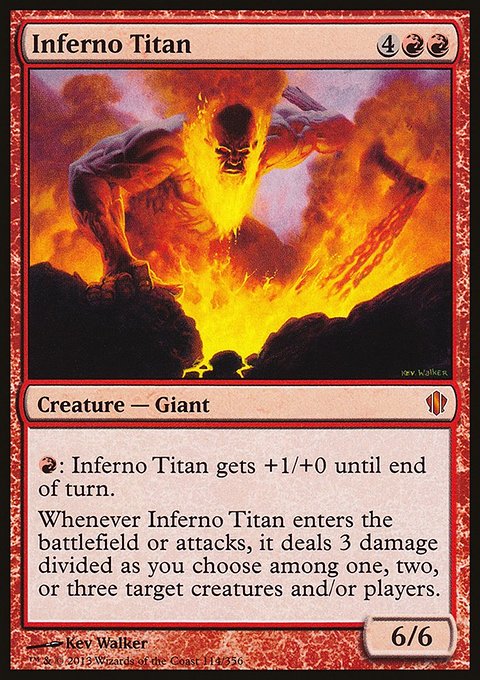 Inferno Titan, Commander 2013 #114, Magic: The Gathering card