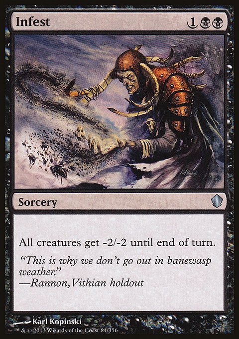 Infest, Commander 2013 #81, Magic: The Gathering card