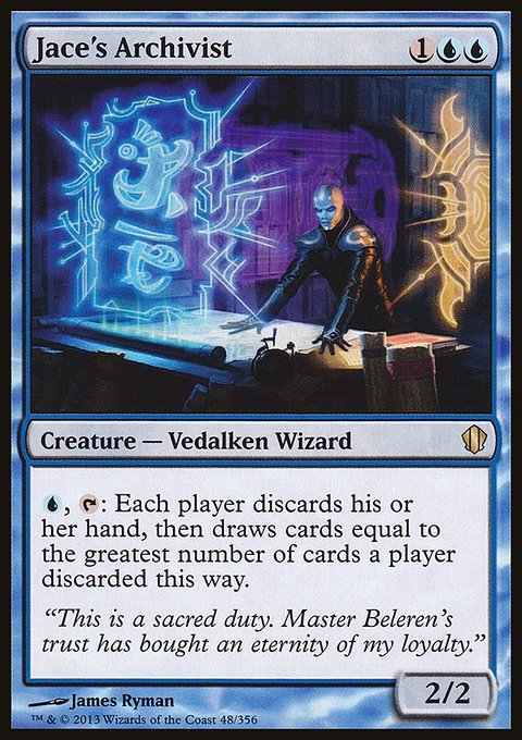 Jace's Archivist, Commander 2013 #48, Magic: The Gathering card